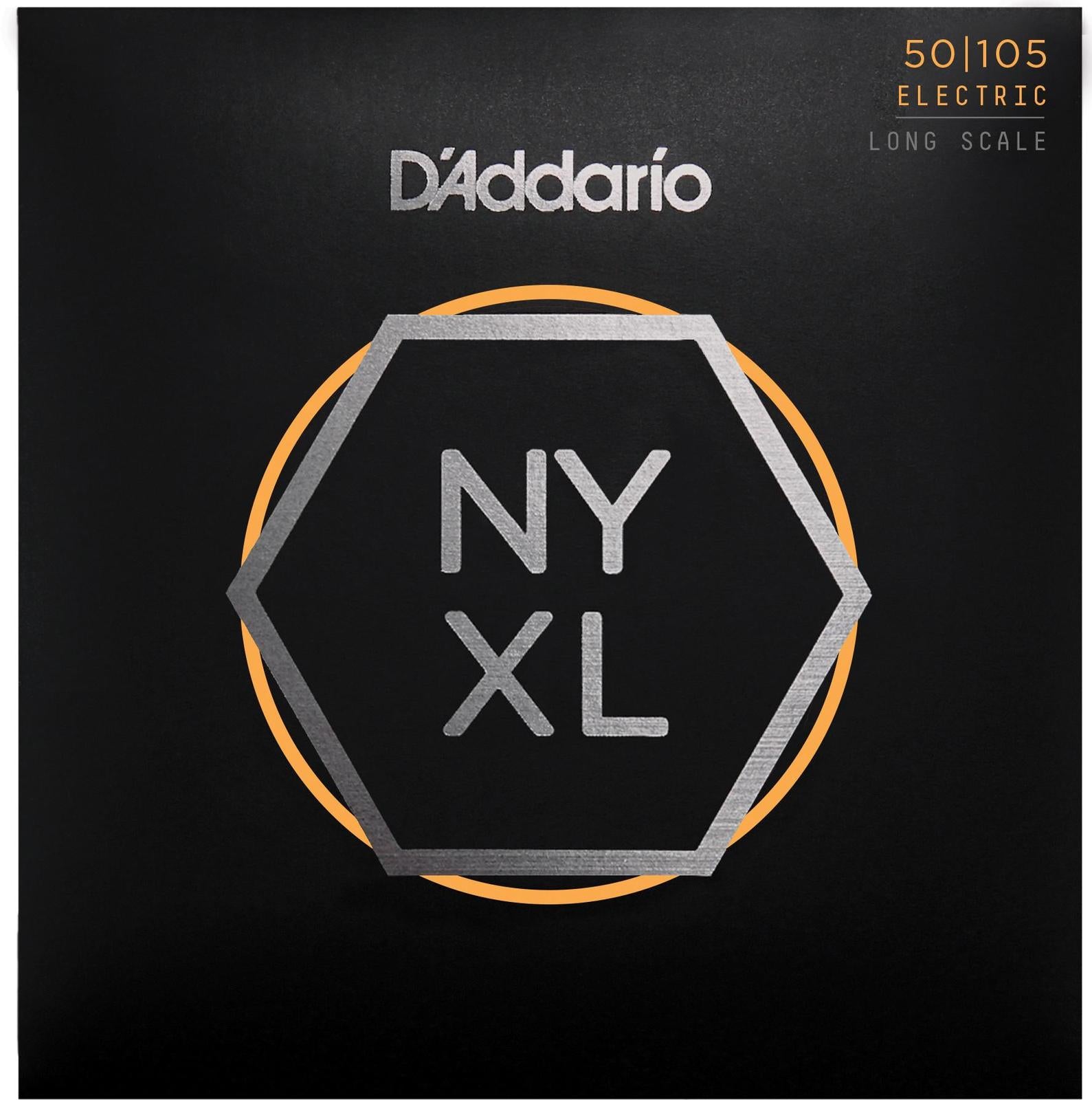 D'Addario NYXL50105 Nickel Wound Bass Guitar Strings, Medium, 50-105, Long Scale