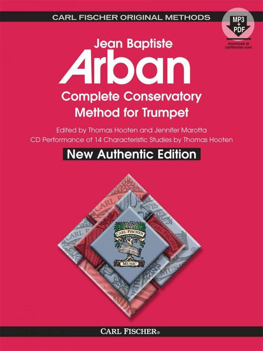 Complete Conservatory Method for Trumpet Bk/Cd Spiral Bound by Arban, Hooten, Marotta - Carl Fischer O21XSB