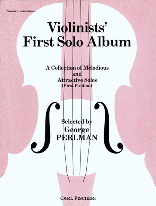 Violinists First Solo Album Book 2 Ed Perlman Book