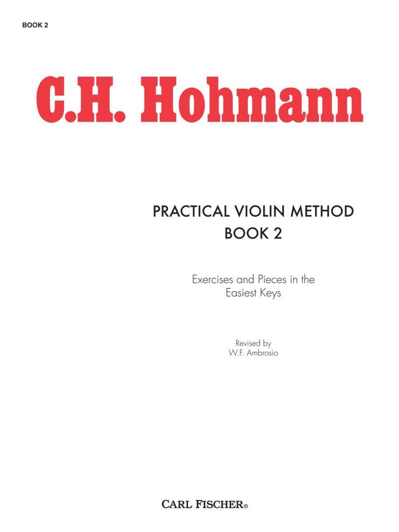 Hohmann Practical Violin Method Book 2