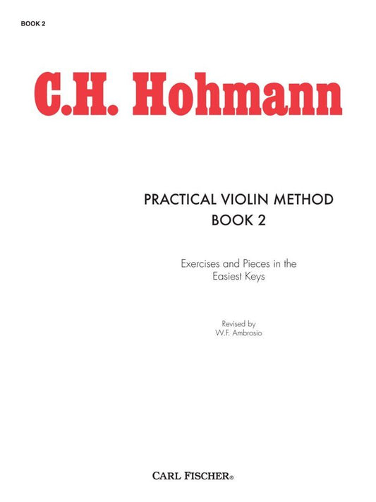 Hohmann Practical Violin Method Book 2