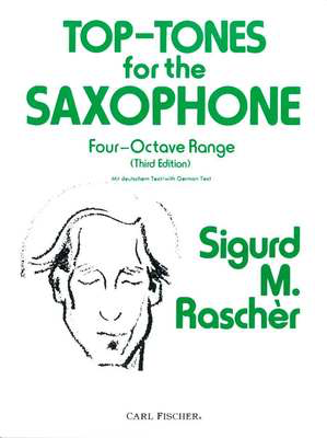 Top Tones 4-Octave Range 3rd Edition Saxophone by Rascher Fischer O2964