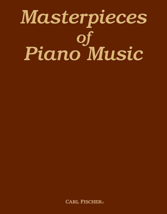 Masterpieces Of Piano Music Ed Wier (Softcover Book)