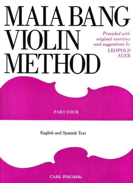 Maia Bang Violin Method Part 4 Book