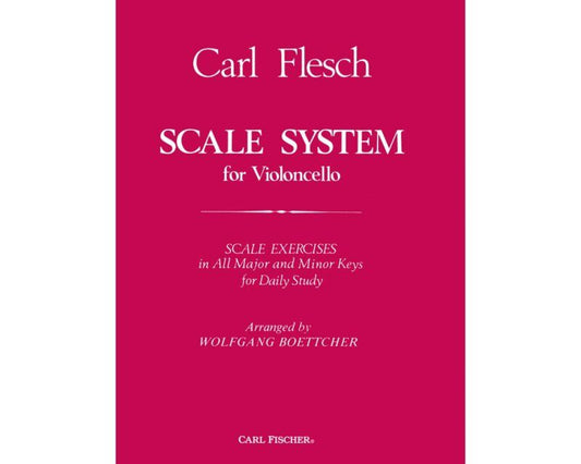 Flesch Scale System for Cello Arranged by Boettcher, 132 Pages, Publisher: Carl Fischer