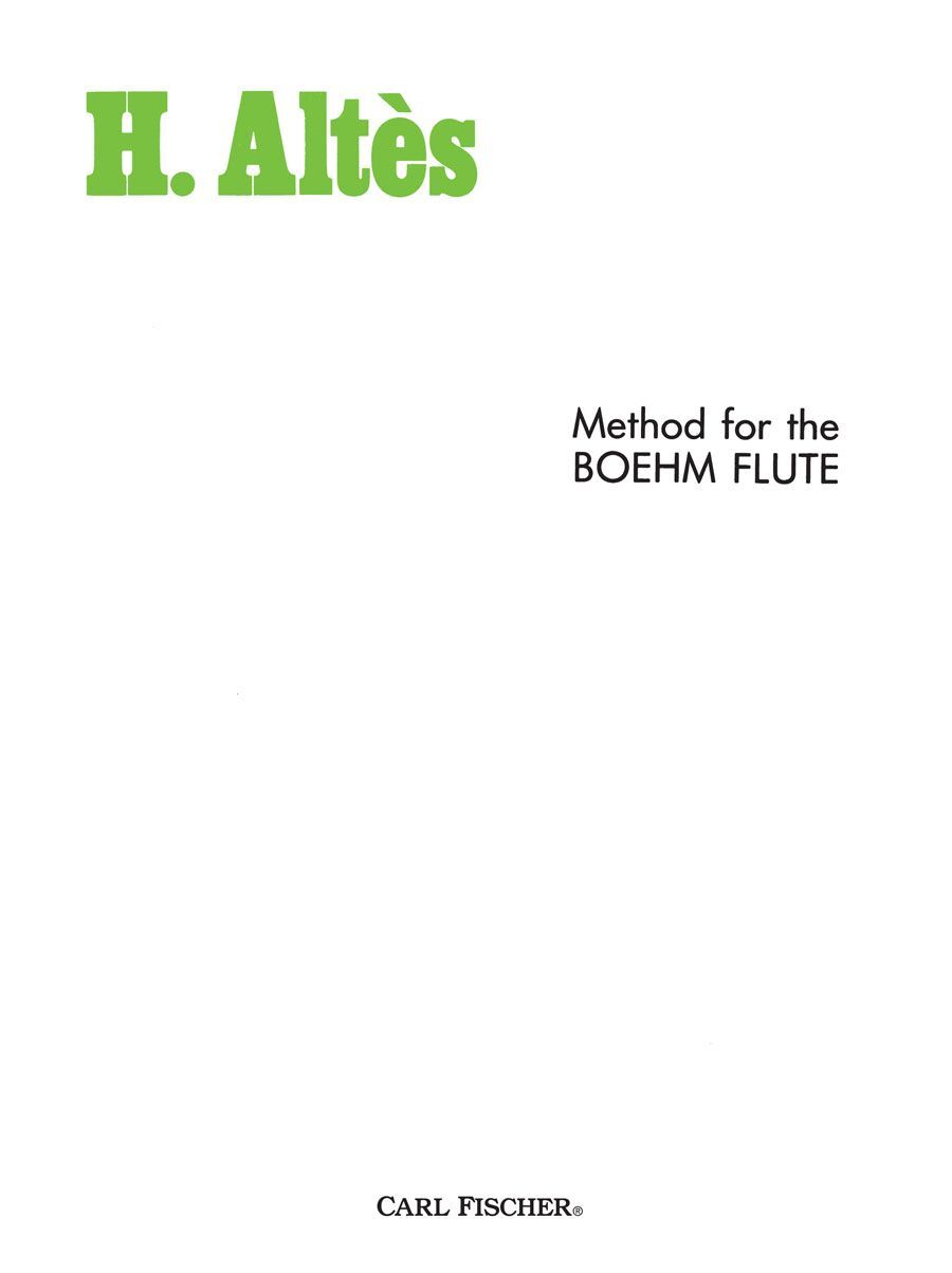 Method for Boehm Flute by Altès - Carl Fischer Flute Sheet Music and Tutor Book