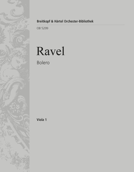Bolero Viola Part by Maurice Ravel - 8 Pages - Published by Breitkopf & Härtel