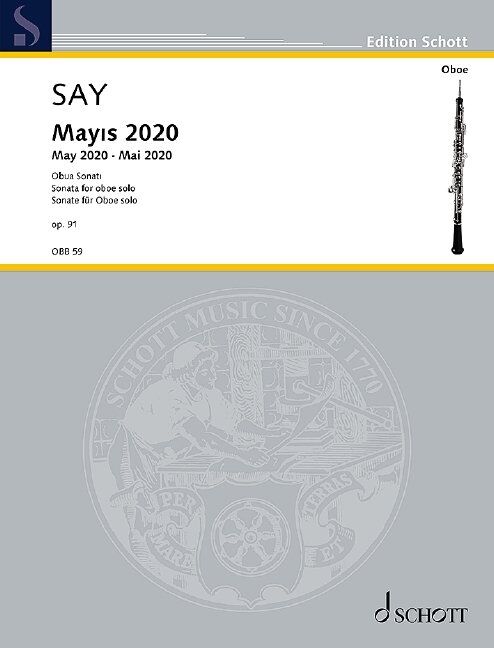 Fazil Say - May 2020 Sonata for Oboe Solo Op. 91