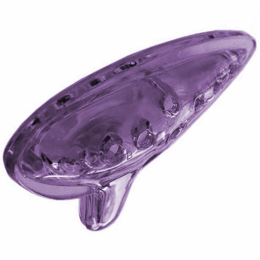 Maxtone Plastic Ocarina - Transparent Purple, Key of C