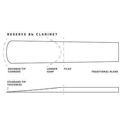 D'Addario Organic Reserve Bb Clarinet Reed 3.5+ Q/P10 — view 3