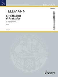 Fantasies 6 Tre Recorder by Schott Music, 16 Pages