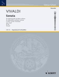 Sonata in G Minor for Recorder and Piano by Schott Music, 20 Pages, Trinity Syllabus 2007, Grades 4 & 7