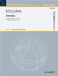 Sollima - Sonata For Treble Recorder And Piano (Schott Music)