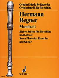 Mondzeit Pieces 7 For Recorder And Guitar (Schott Music)