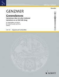 Greensleeves Variations for Recorder and Piano by Genzmer