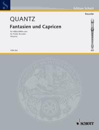 Quantz - Fantasias and Caprices for Treble Recorder Solo, Schott Music, 32 Pages