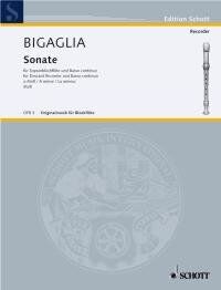Sonata in A Minor for Recorder and Piano, Schott Music, 18 Pages, Trinity Syllabus 2007 Grade 5