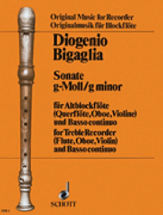 Sonata G Min Tre/Piano Book