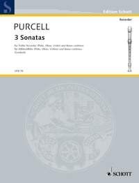 Sonatas 3 for Treble Recorder by Schott Music, 33 Pages