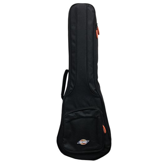 OGB EA11 Soprano/Concert Ukulele Bag Black with Orange Zipper Pulls