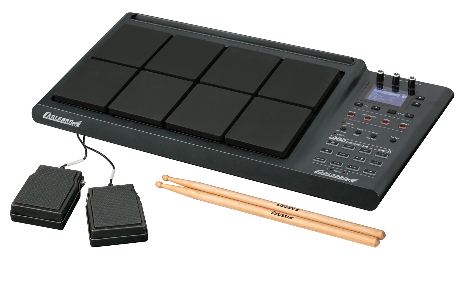 Carlsbro Okto Electronic Percussion Pad with 8" TFT Display and 408 Drum Voices — view 3