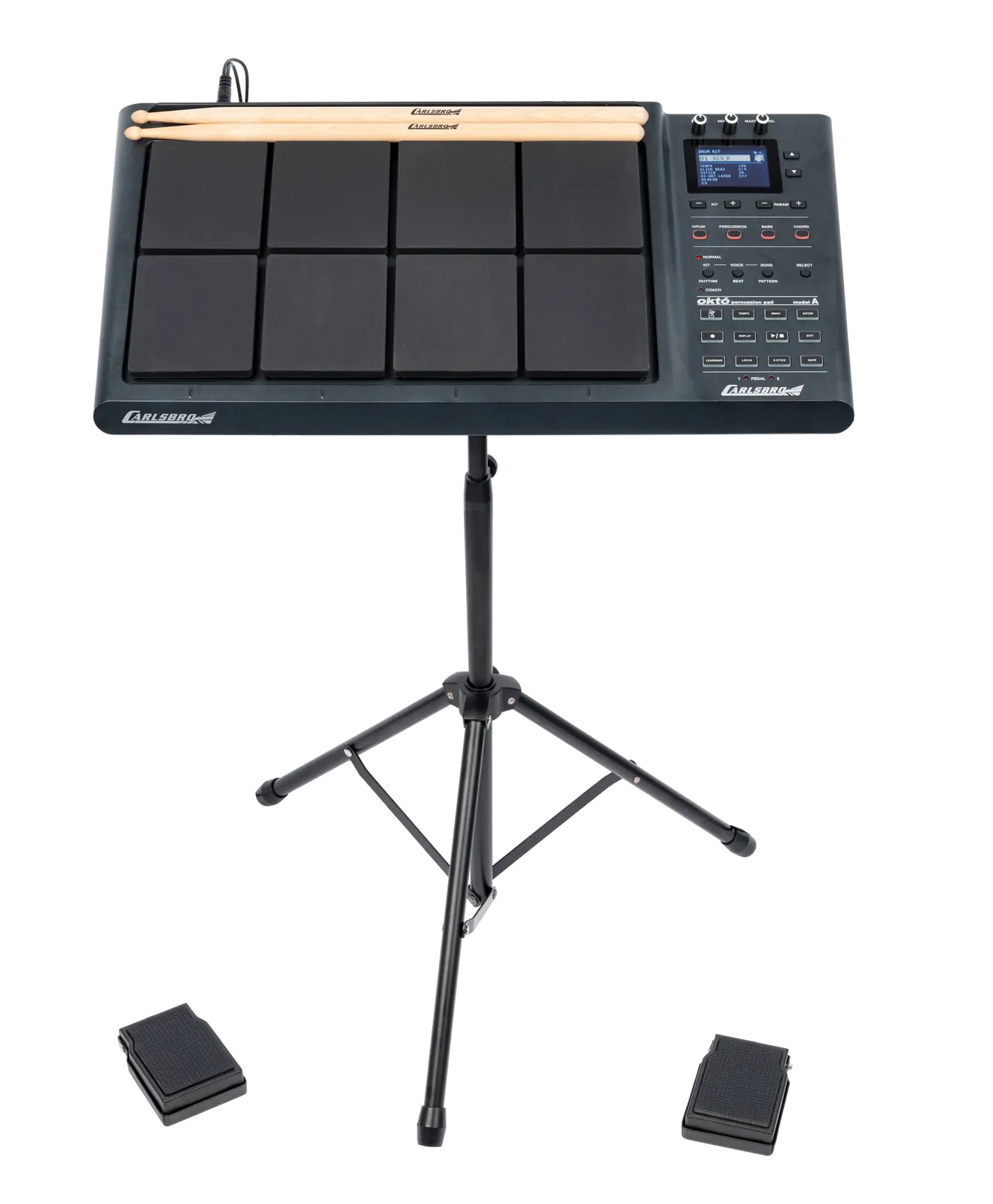 Carlsbro Okto Electronic Percussion Pad with 8" TFT Display and 408 Drum Voices — view 4