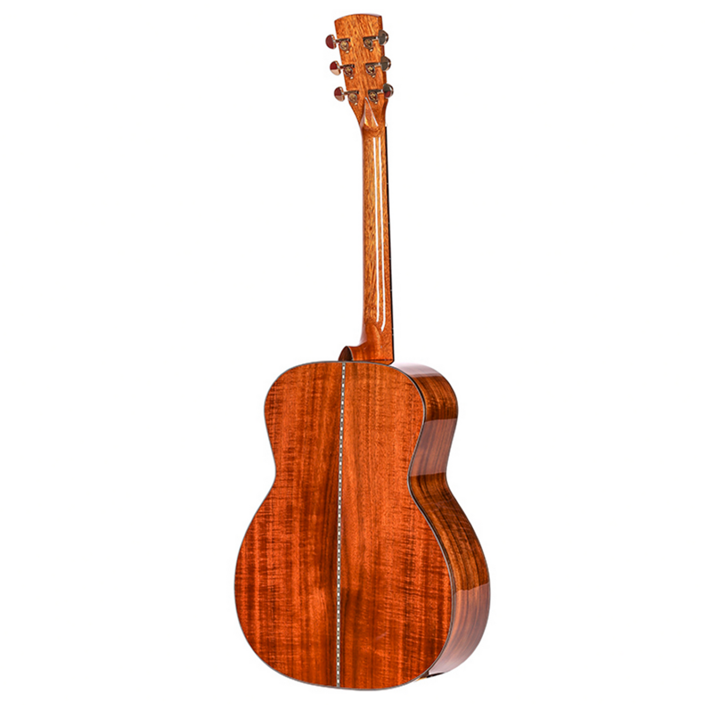 Saga OL18 All Solid Folk Acoustic-Electric Guitar Natural with Case — view 2