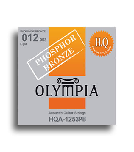Olympia HQ Series Phosphor Bronze Light Acoustic Guitar String Set (12-53)
