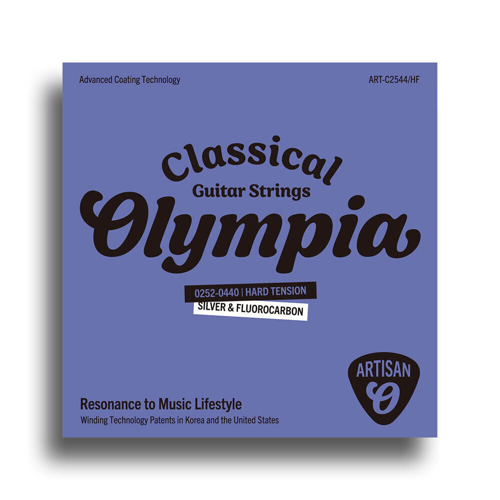 Olympia Artisan Series Coated Classical Guitar Strings Set - Hard Tension (25-44)