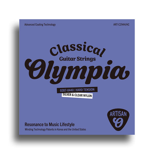 Olympia Artisan Series Coated Classical Guitar Strings Hard Tension Set (29-44)