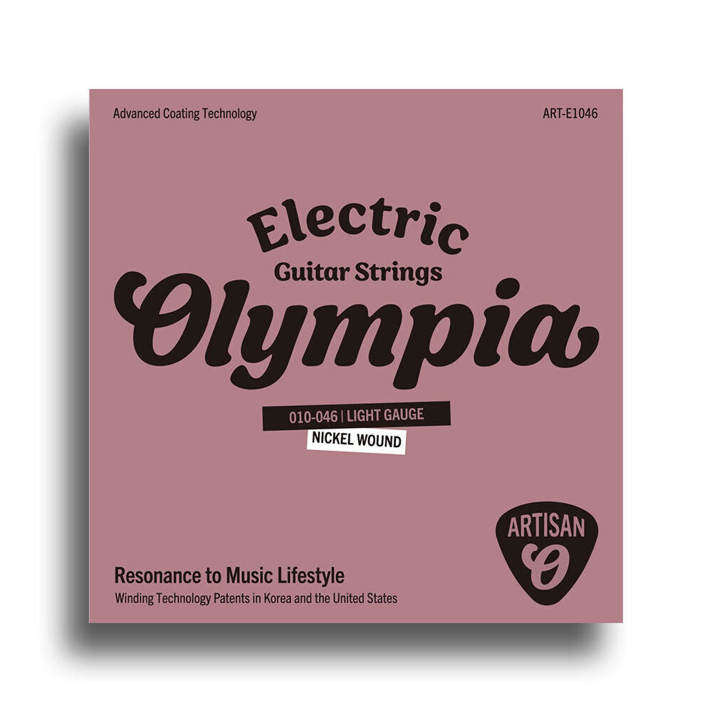 Olympia Artisan Series Coated Electric Guitar String Set Light Gauge 10-46