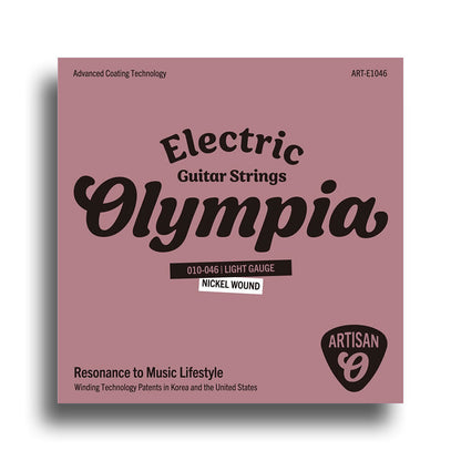 Olympia Artisan Series Coated Electric Guitar String Set Light Gauge 10-46