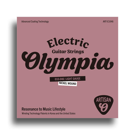 Olympia Artisan Series Coated Electric Guitar String Set Light Gauge 10-46