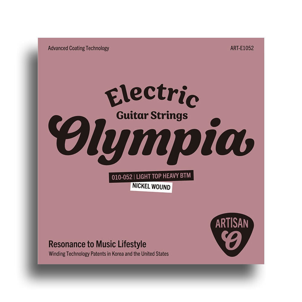 Olympia Artisan Series Coated Electric Guitar String Set 10-52 Heavy Bottom