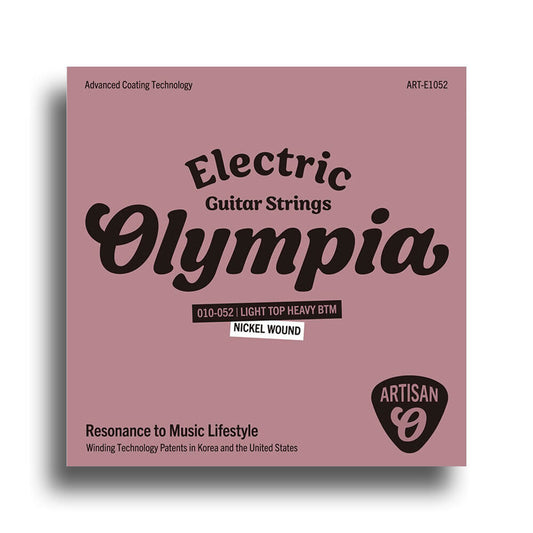 Olympia Artisan Series Coated Electric Guitar String Set 10-52 Heavy Bottom