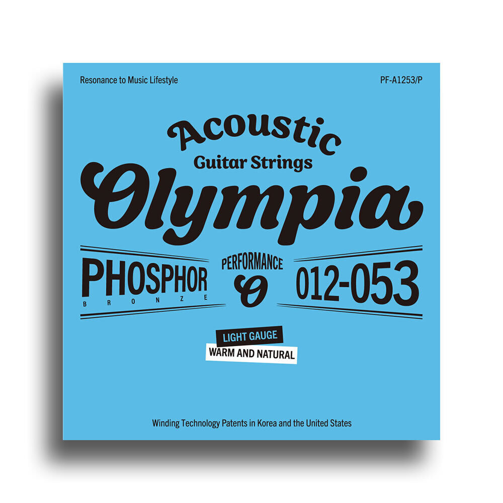 Olympia Performance Series Phosphor Bronze Light Acoustic Guitar String Set 12-53