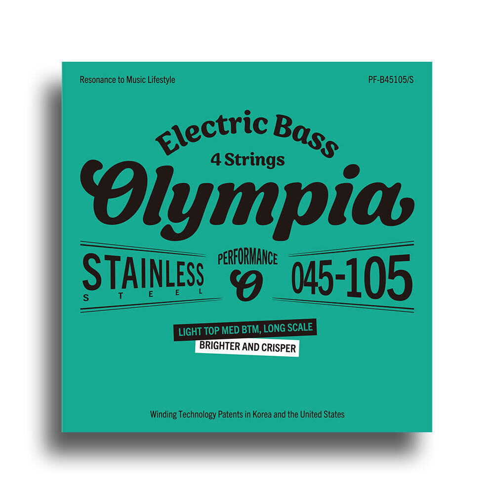 Olympia Performance Series Light Top Medium Bottom Electric Bass String Set 045-105