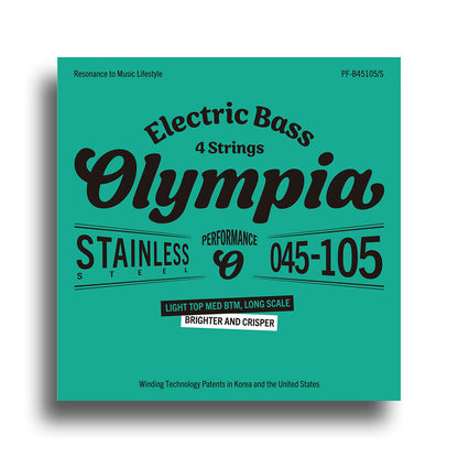 Olympia Performance Series Light Top Medium Bottom Electric Bass String Set 045-105