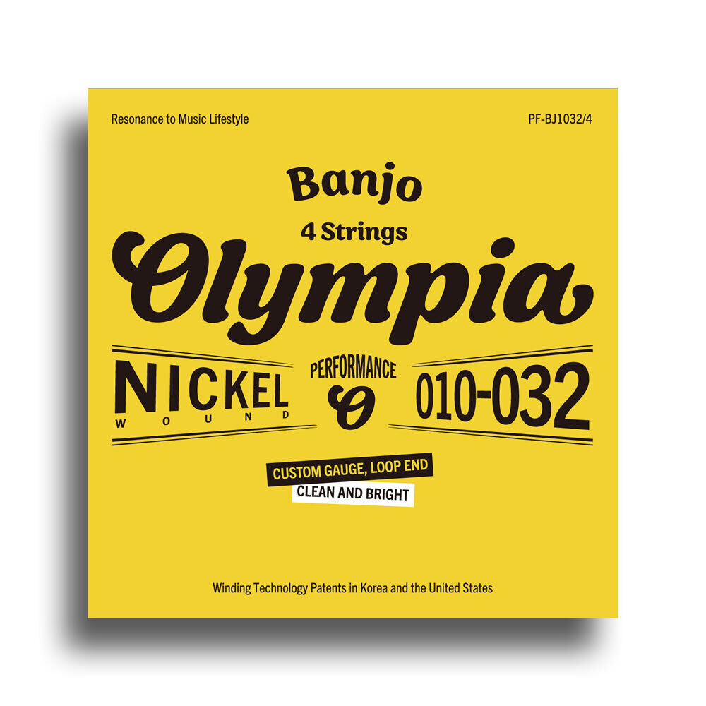 Olympia Performance Series Custom Light Banjo Strings 4-String Set (10-32)