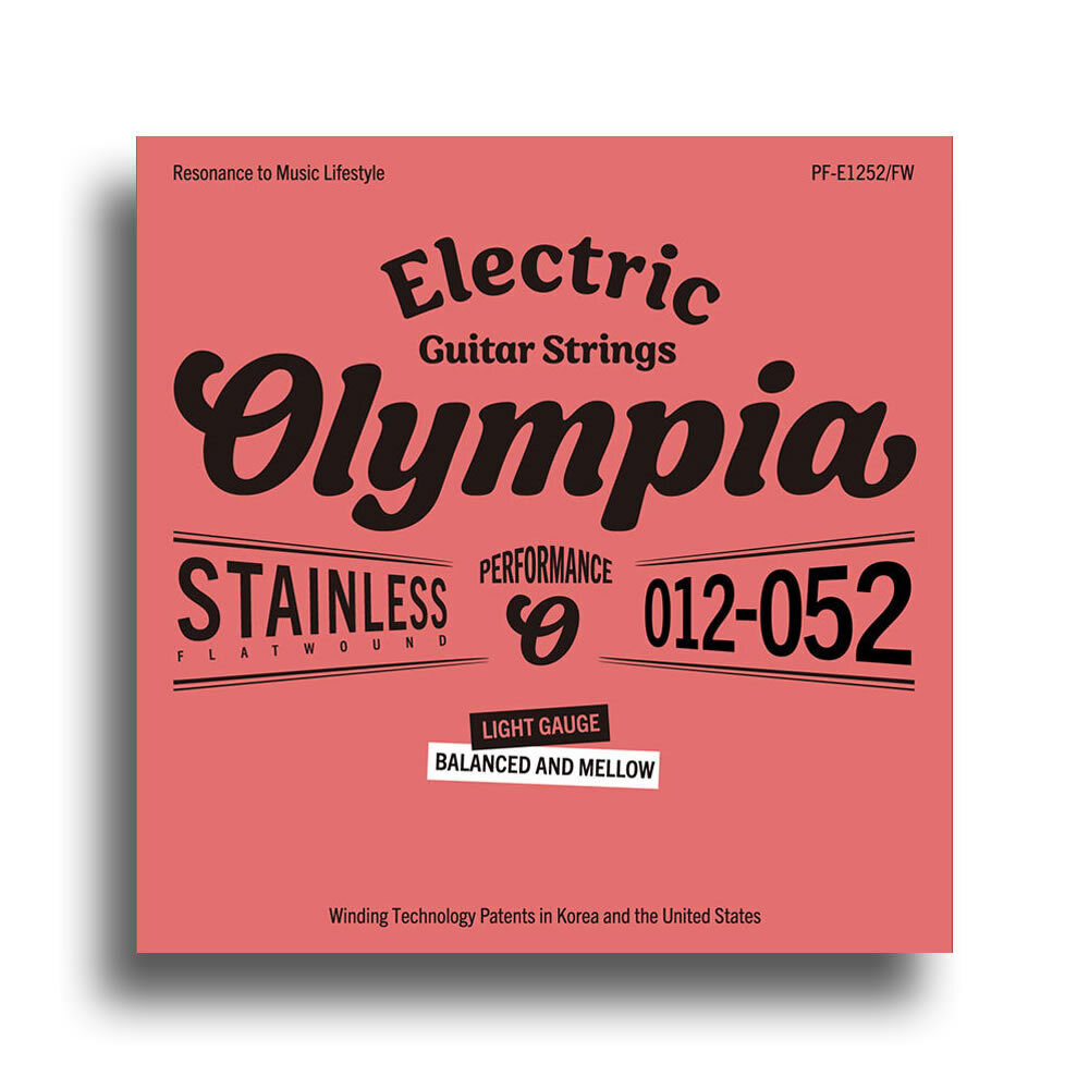 Olympia Performance Series Light Flat-Wound Electric Guitar String Set 12-52