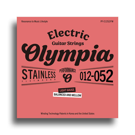 Olympia Performance Series Light Flat-Wound Electric Guitar String Set 12-52