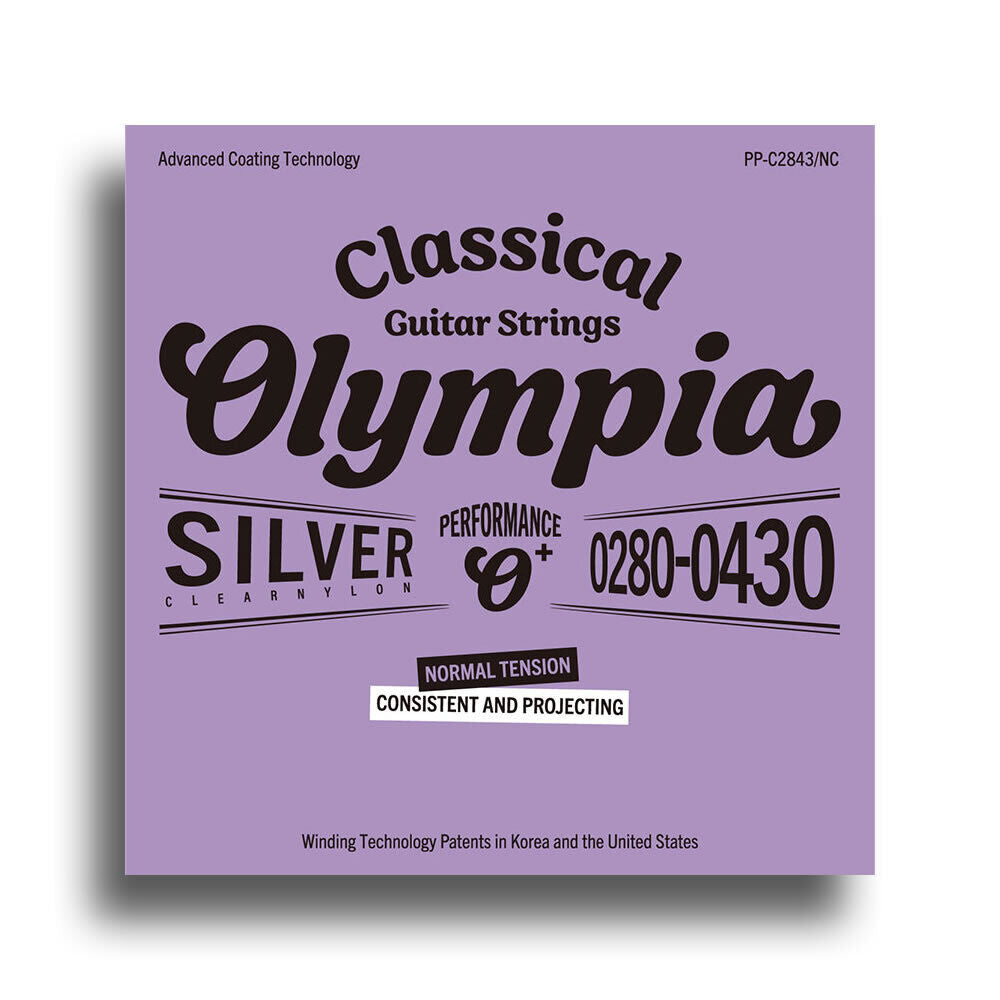 Olympia Performance Plus Coated Classical Nylon/Silver Normal Tension String Set (28-43)
