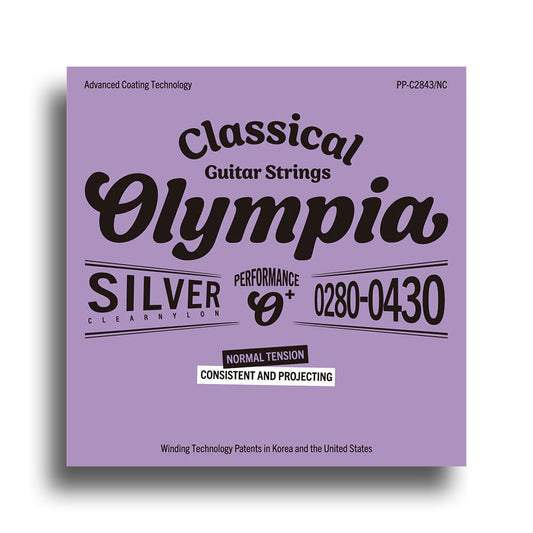 Olympia Performance Plus Coated Classical Nylon/Silver Normal Tension String Set (28-43)