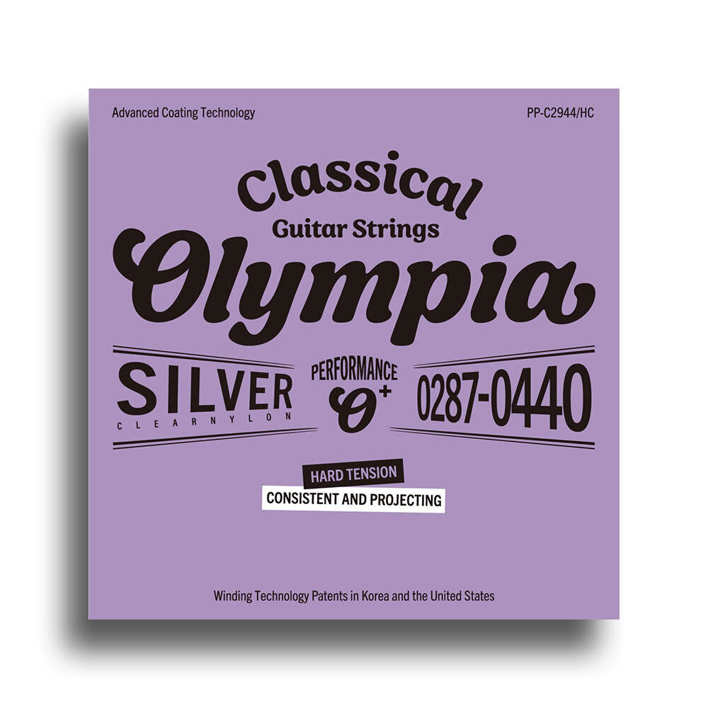 Olympia Performance Plus Coated Classical Guitar String Set Hard Tension 29-44