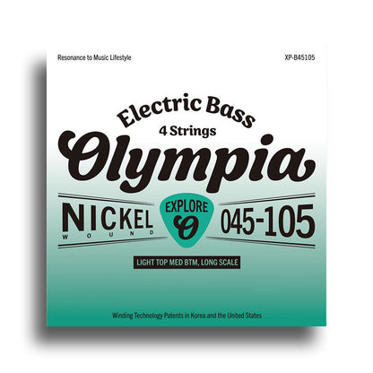 Olympia Explore Series Electric Bass String Set (Light Top Medium Bottom, 45-105)