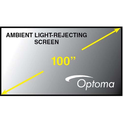 UST Ambient Light Rejecting Screen 100" 16:9 for P1 Optoma — view 3