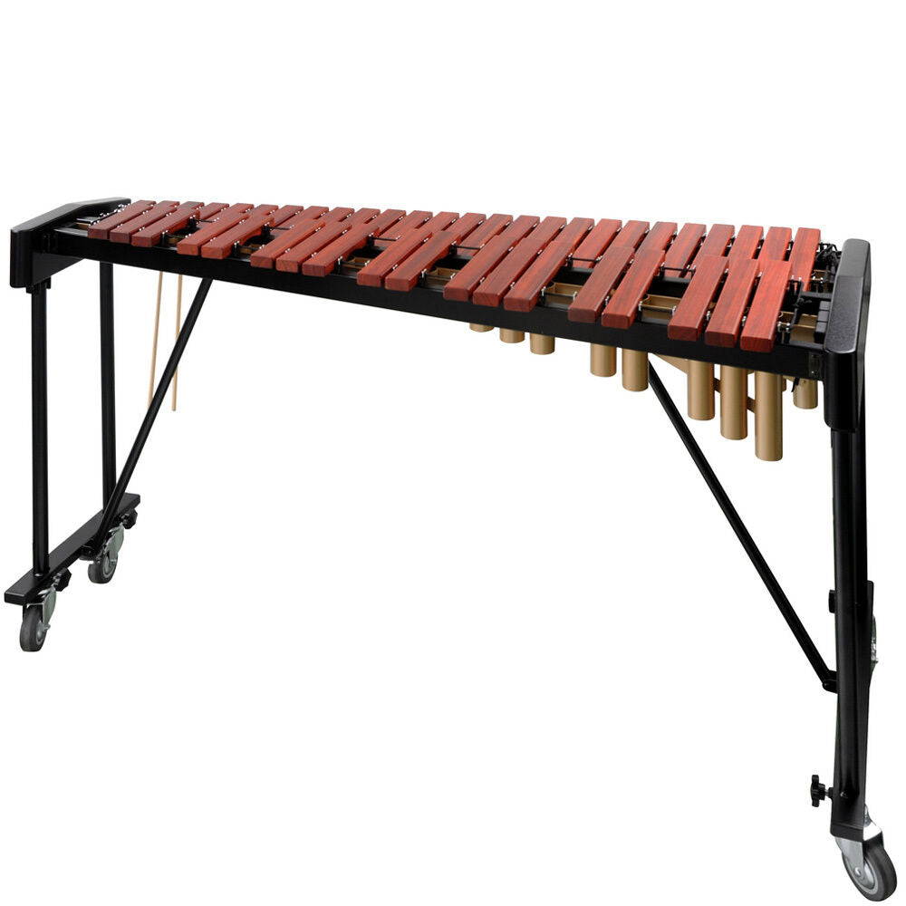 Opus Percussion 3-1/2 Octave Wooden Bar Xylophone on Wheels with Mallets