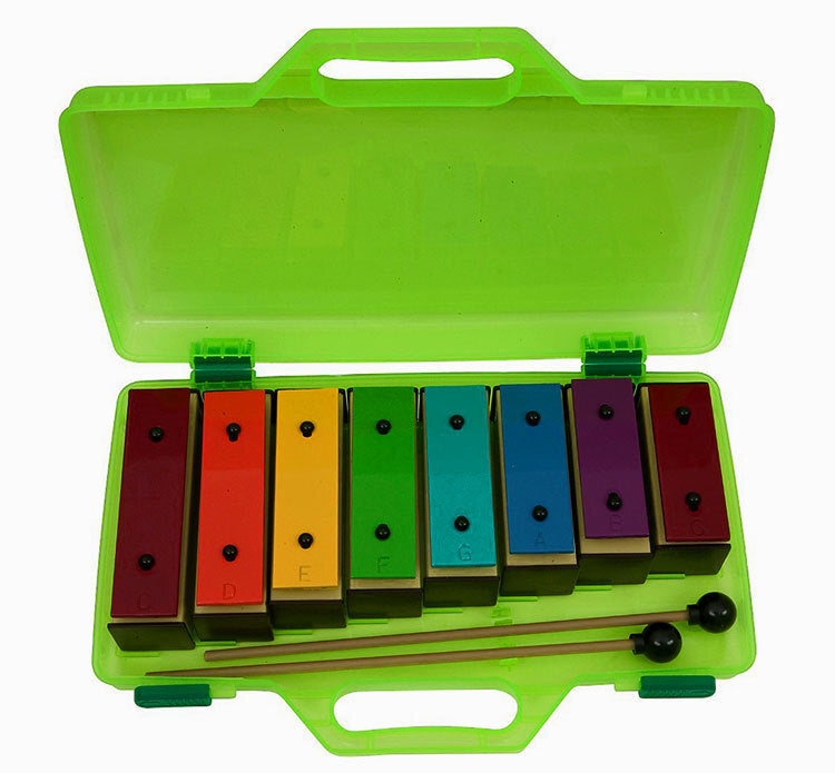 Opus Percussion 8-Note Resonator Bell Set with Beaters and Plastic Case