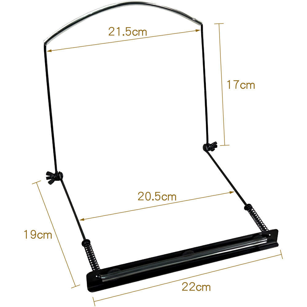 Opus Adjustable 10-Hole Harmonica Holder - Black — view 2