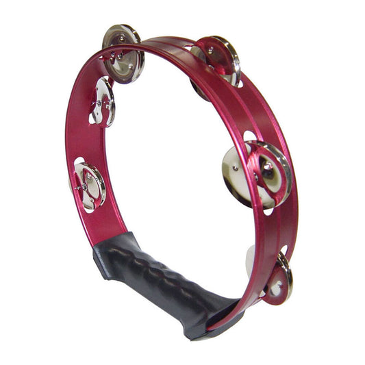 Opus Percussion 8" Red Tambourine with Single-Row Jingles
